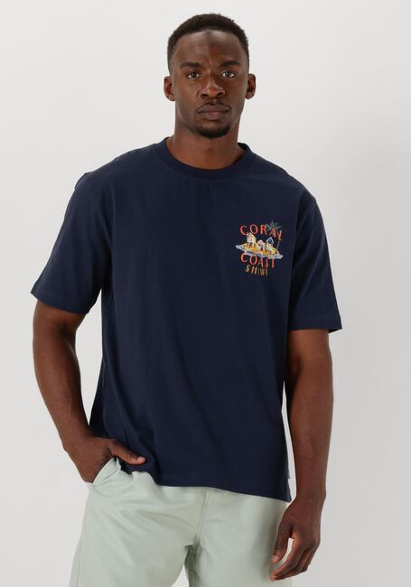 SHIWI T-shirt MEN FINN RELAXED T-SHIRT CORAL COAST Bleu foncé - large
