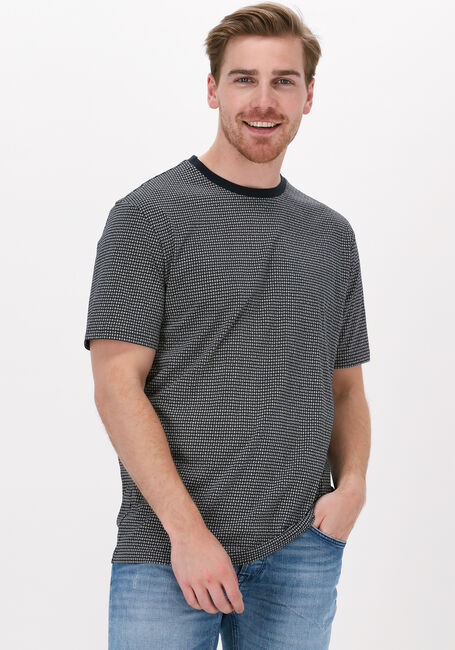 BOSS T-shirt TEOMETRIC Bleu fonc&eacute; - large