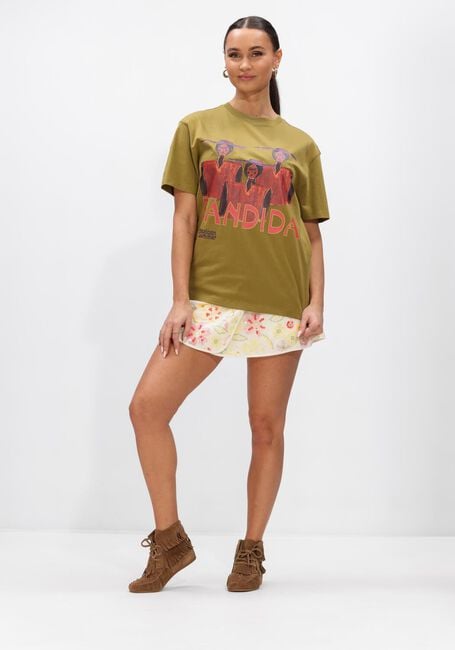 Khaki HARPER & YVE T-shirt BANDIDA-SS - large