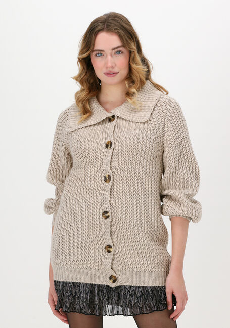 OBJECT Gilet JAMALIA L/S KNIT CARDIGAN Gris clair - large