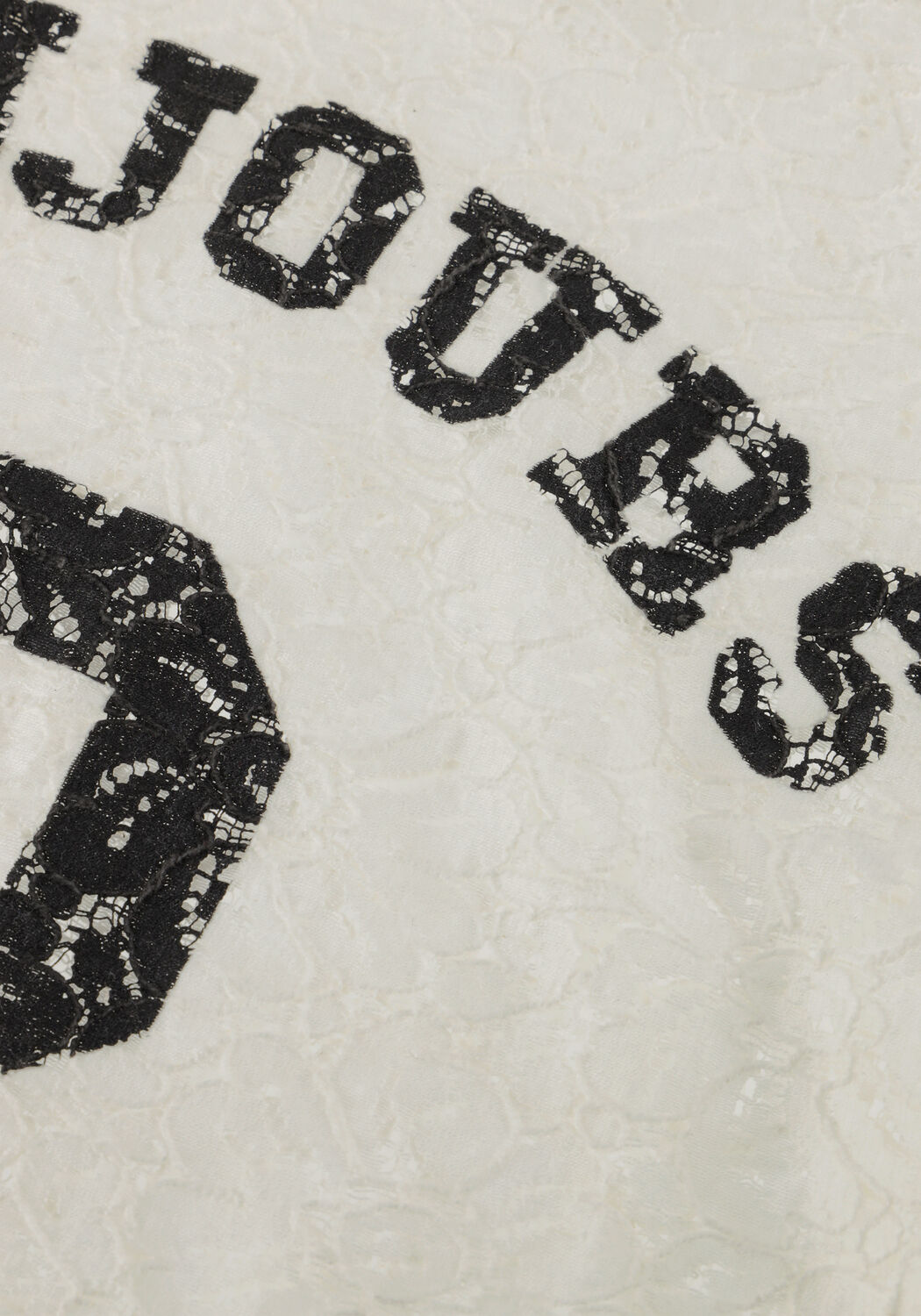 INDIAN BLUE JEANS Haut T-SHIRT LACE &Eacute;cru - large