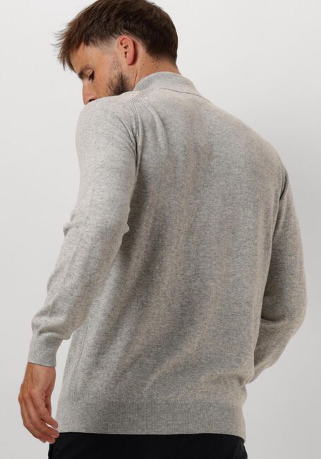 PROFUOMO Pull PULLOVER HALF ZIP BUTTON en gris - large