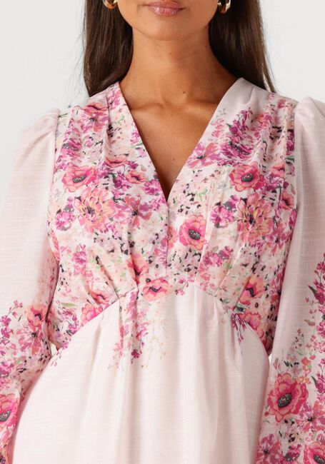 NEO NOIR Robe maxi SILFI FLOWER PRINT DRESS Rose clair - large