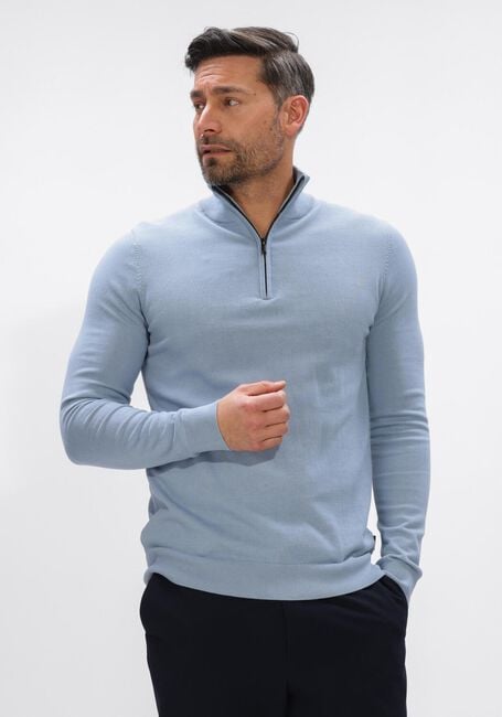 SAINT STEVE Pull CAS Bleu clair - large