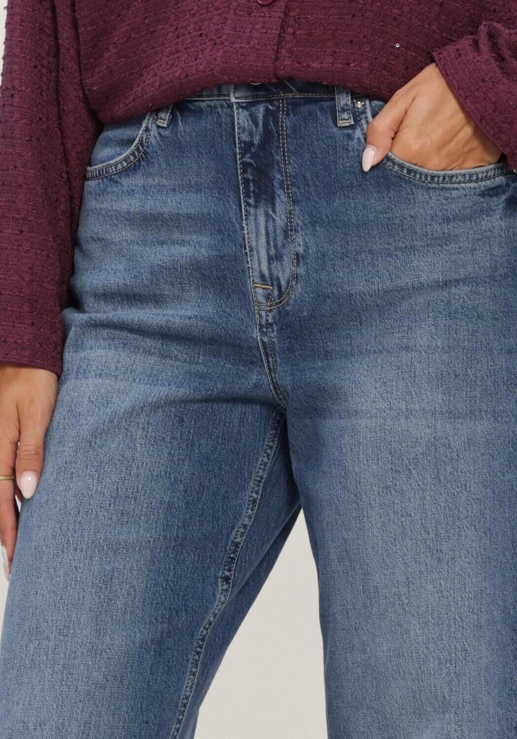 STUDIO ANNELOES Mom jeans Lexie denim trousers en bleu - large