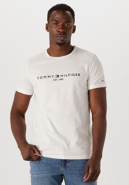 Witte TOMMY HILFIGER T-shirt TOMMY LOGO TEE - large
