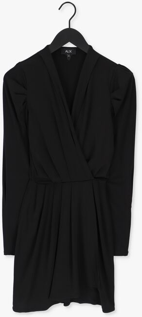 ALIX THE LABEL Mini robe KNITTED SOLID DRESS WITH PLEATS en noir - large