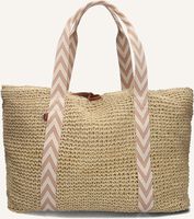 Beige BECKSONDERGAARD Shopper PAPER STRAW PHEOBE BAG - medium