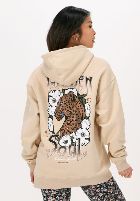 COLOURFUL REBEL Chandail GOLDEN SOUL OVERSIZED HOODIE en beige - large