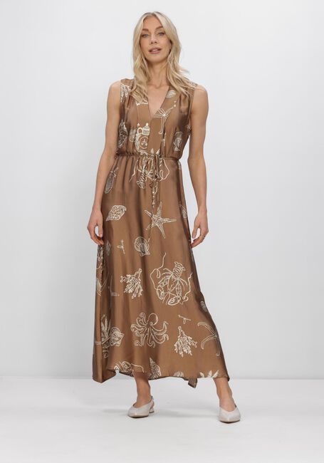 NUKUS Robe midi VIOLET DRESS PRINT Sable - large