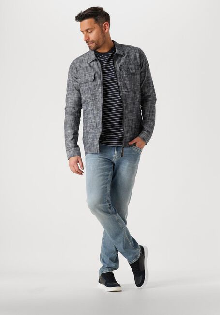 PME LEGEND LONG SLEEVE SHIRT 2 TONE SLUB Surchemises en bleu - large