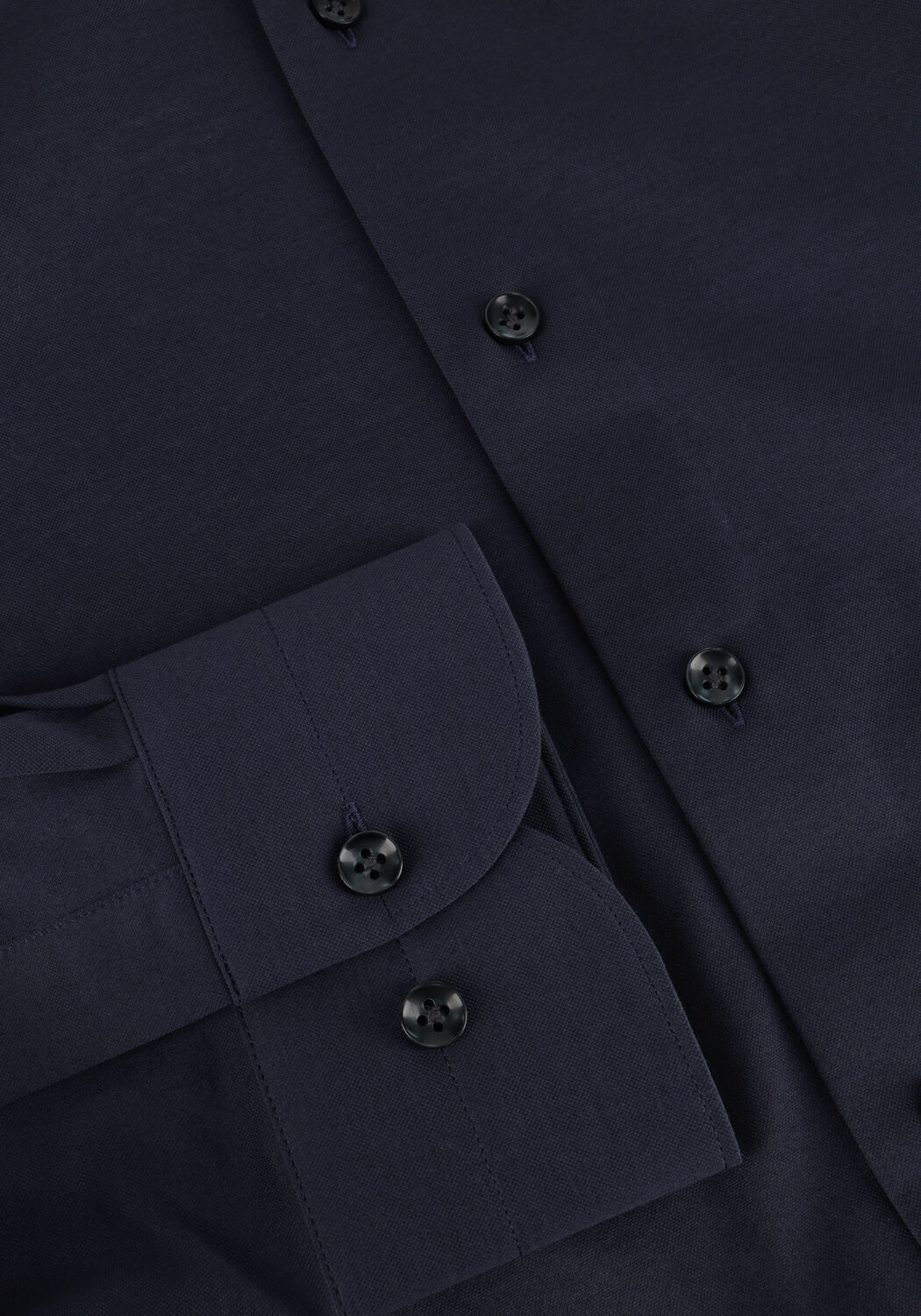 PROFUOMO Chemise classique SHIRT X-CUTAWAY SC SF JAPANESE KNITTED Bleu fonc&eacute; - large