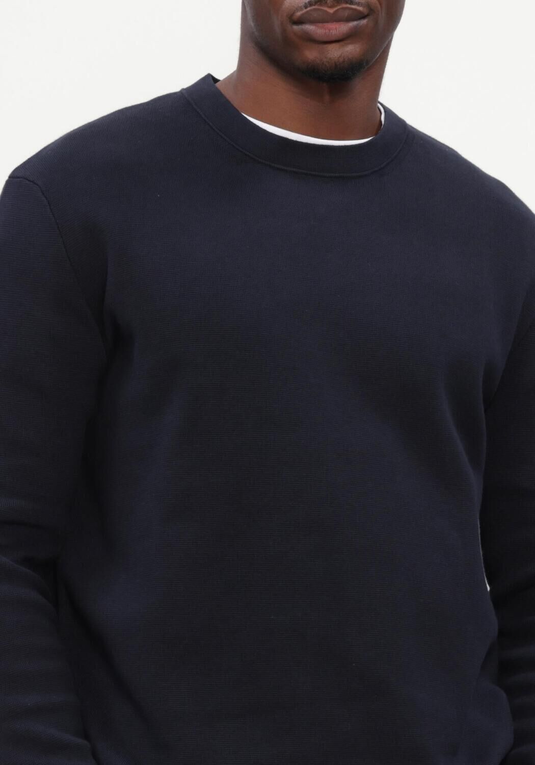 SELECTED MEN Chandail SLMMIKE LIGHT LS KNIT CREW NECK Bleu fonc&eacute; - large