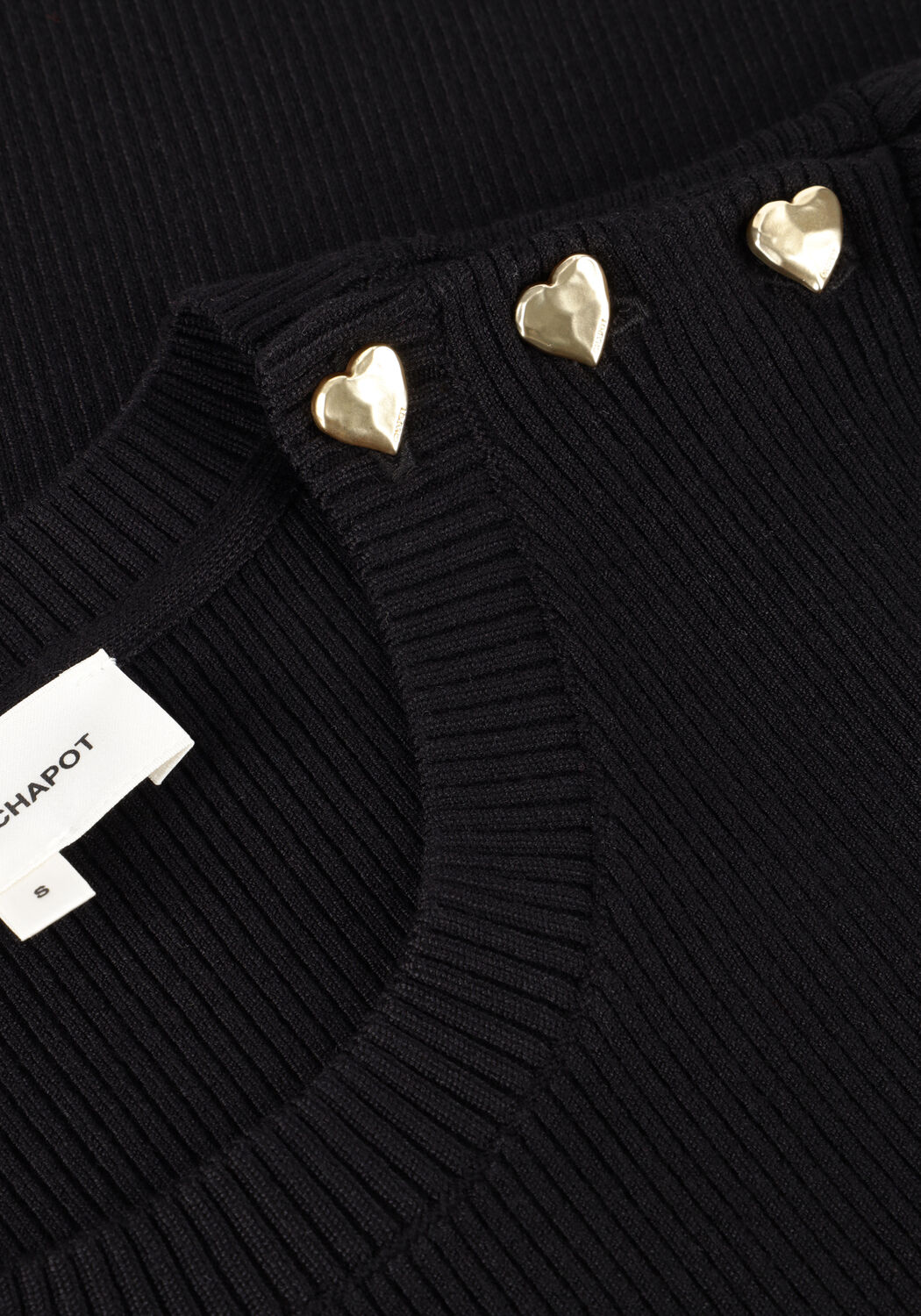 FABIENNE CHAPOT Pull LILLIAN SHORT SLEEVE PULLOVER en noir - large