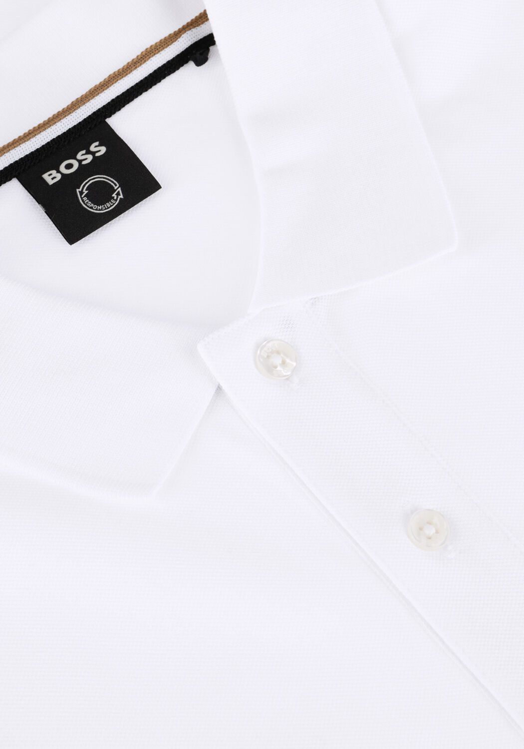 Witte BOSS BLACK Polo PALLAS - large