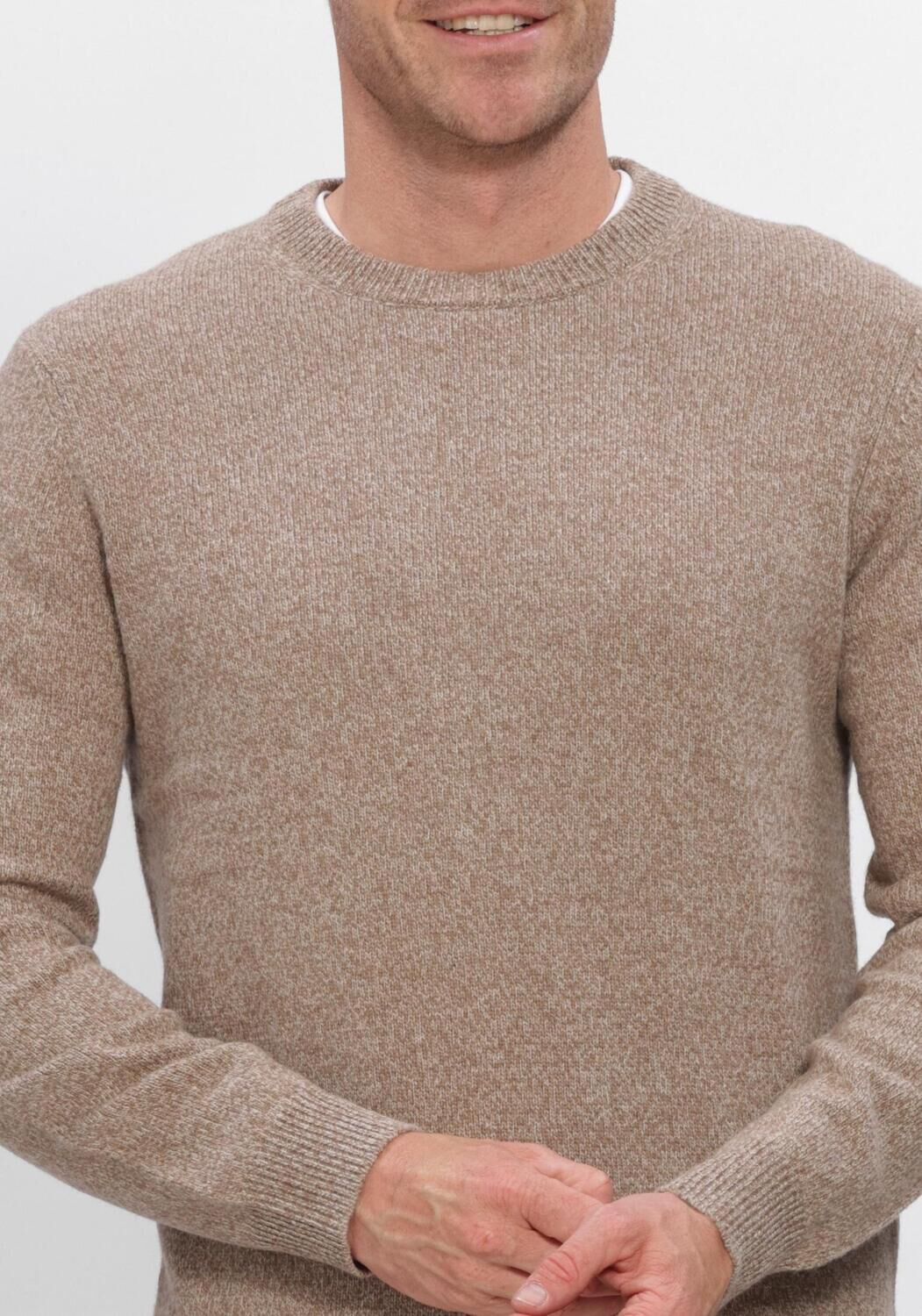 Beige PROFUOMO Trui PULLOVER CREW NECK - large