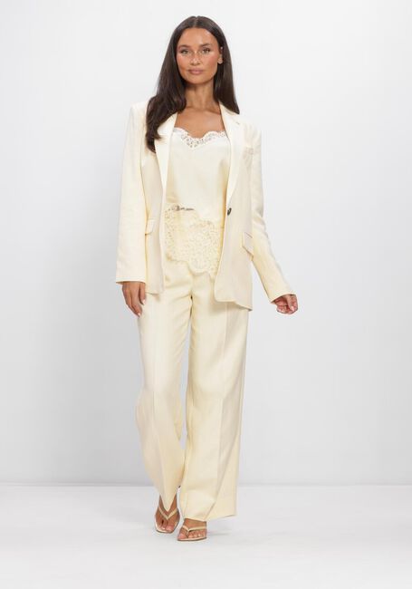 Gele SECOND FEMALE Broeken/jumpsuits LINO CLASSIC TROUSERS - large