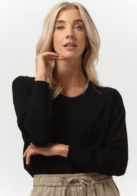 LIU JO Pull ECS MAGLIA CHIUSA M/L 4 en noir - large