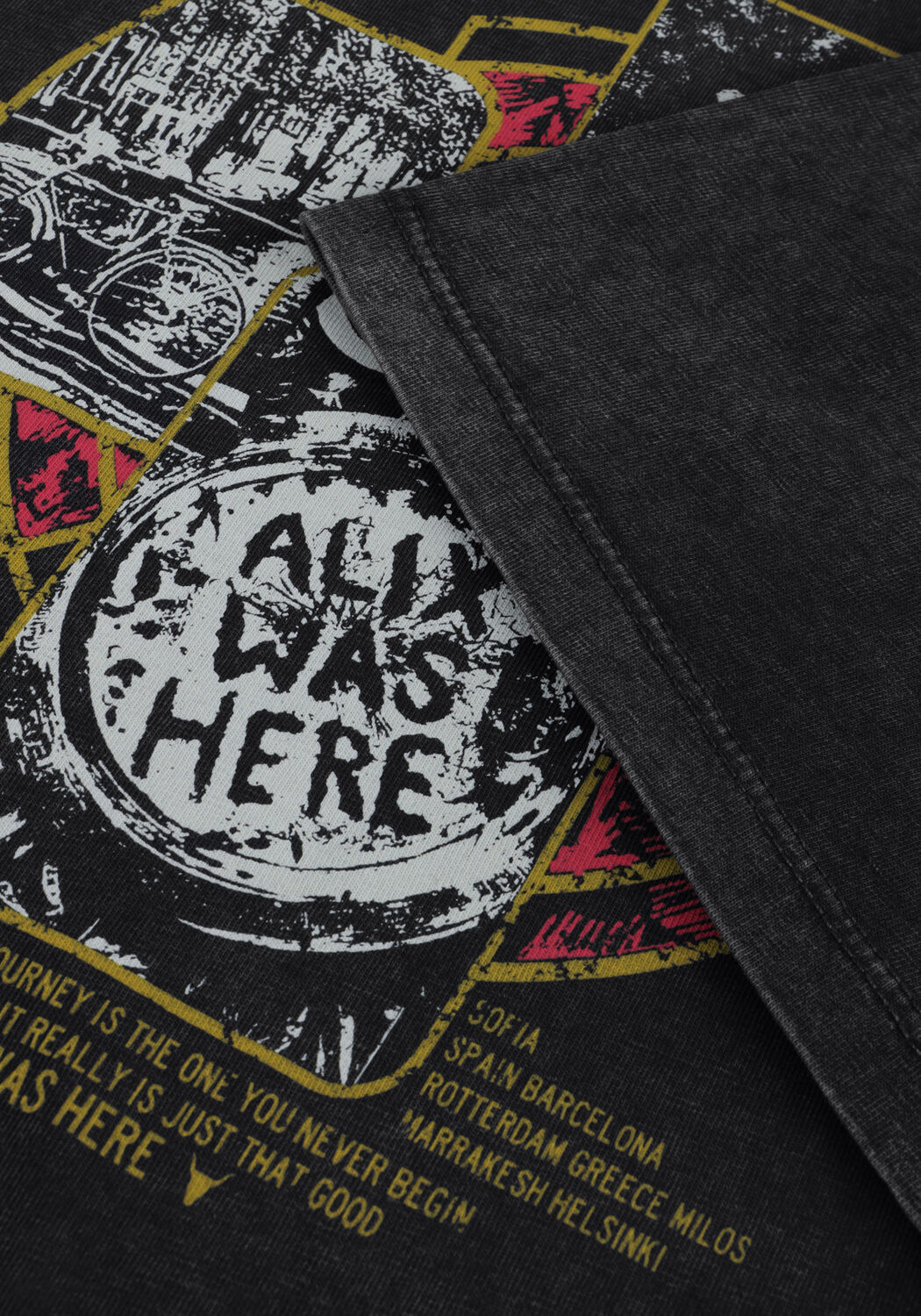 ALIX THE LABEL T-shirt LADIES KNITTED THE LABEL T-SHIRT en noir - large