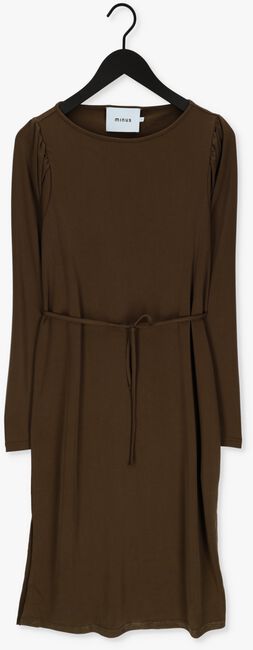 MINUS Robe midi BRINLEY BOATNECK DRESS en marron - large