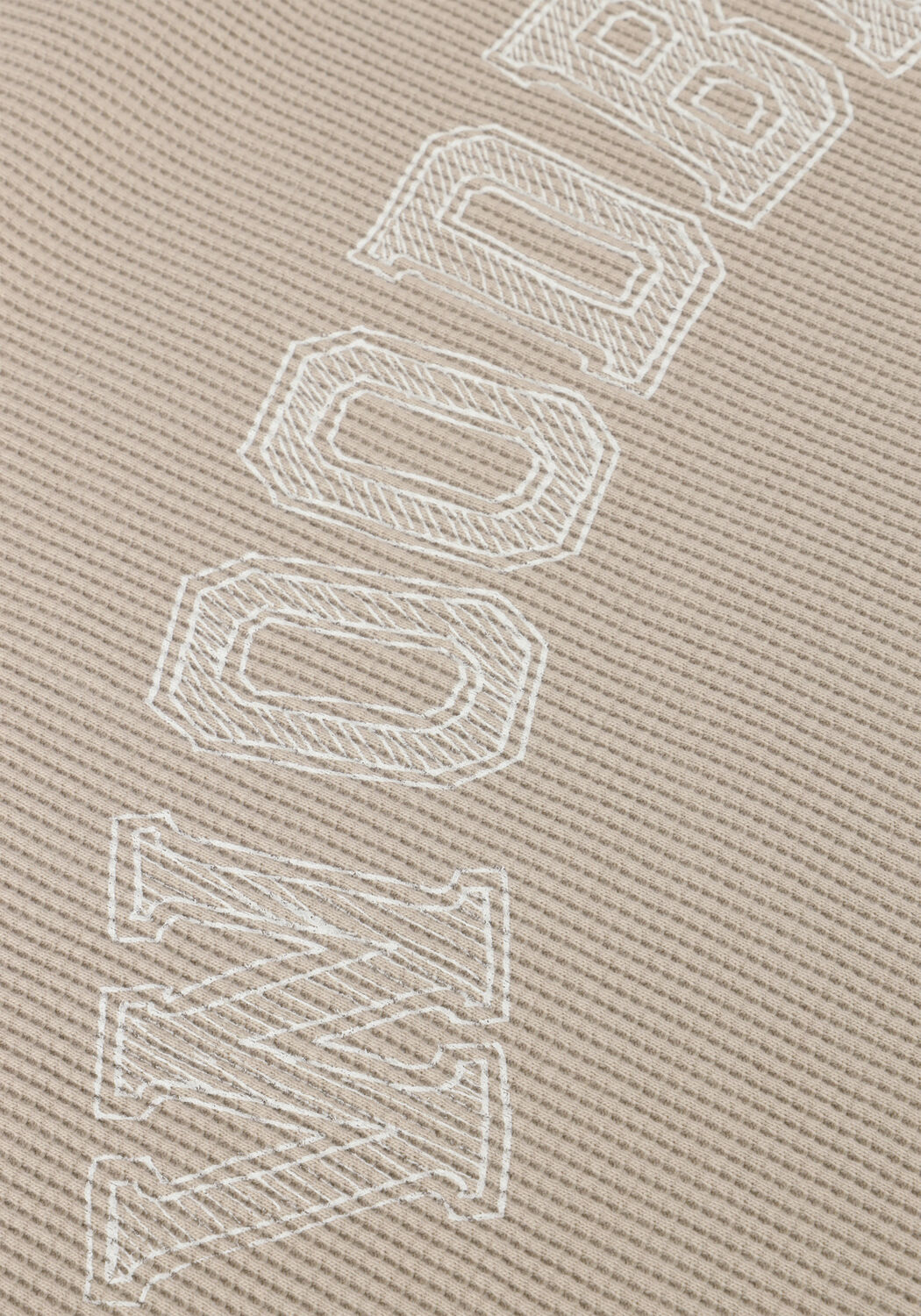 Zand WOODBIRD T-shirt WBBAINE WAFFEL TEE - large