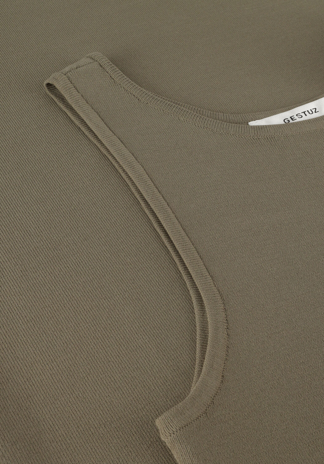 GESTUZ Robe midi BRIELLEGZ SL RIB DRESS en vert - large