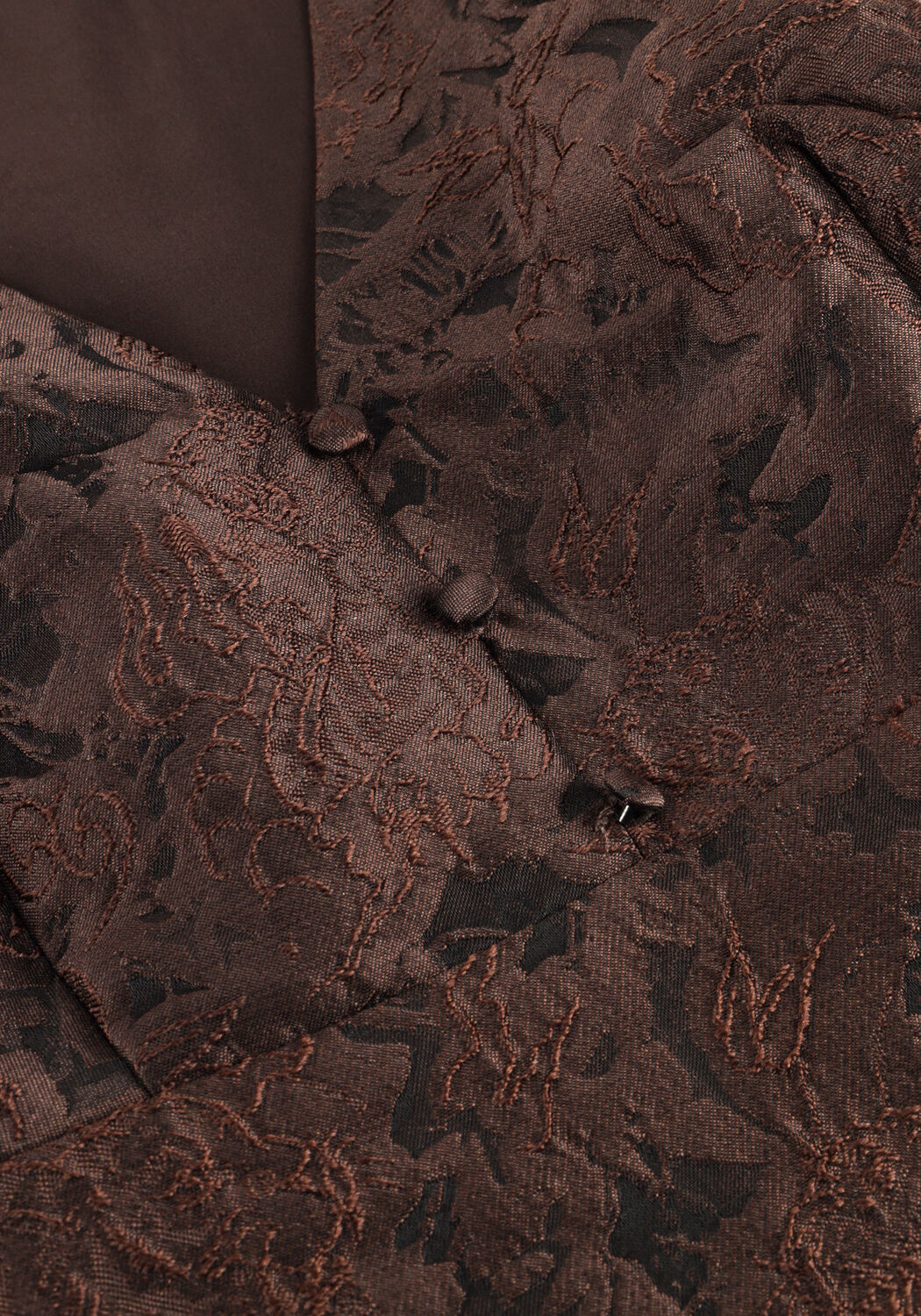 NEO NOIR Mini robe MILLY BROCADE DRESS en marron - large
