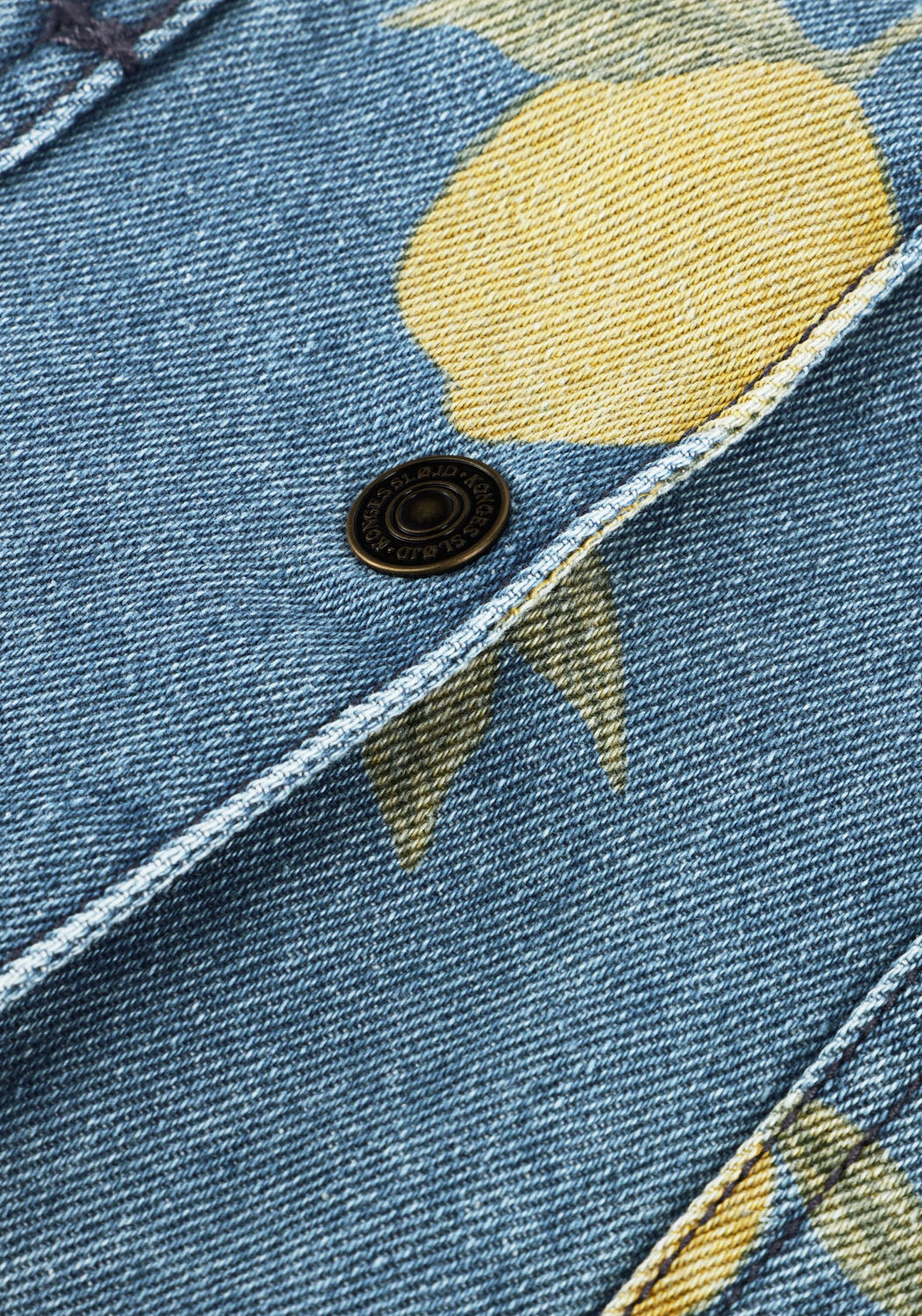 Blauwe KONGES SLOJD Spijkerjas MAGOT JACKET GOTS - large