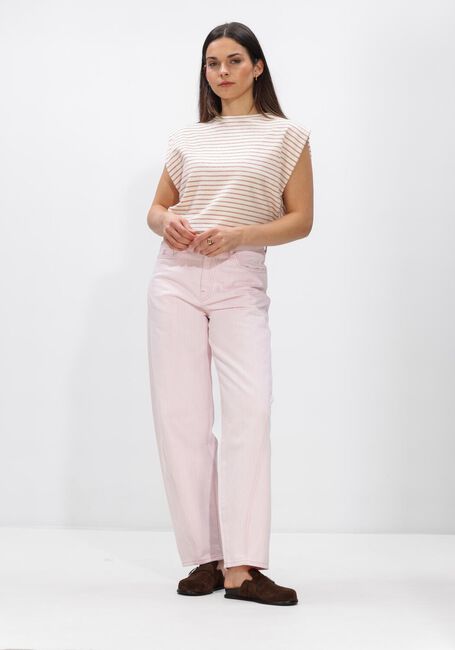 Roze BY-BAR Broeken/jumpsuits BEGUM SLUB JEANS - large