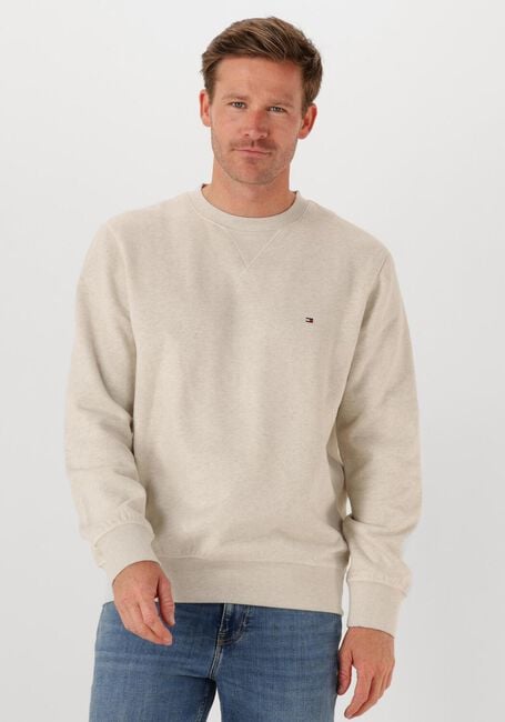 TOMMY HILFIGER Chandail ESS SEASONAL FLEECE CREWNECK Écru - large