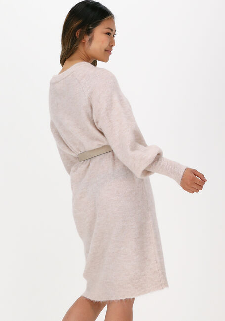 SELECTED FEMME Mini robe SLFLULU LS KNIT DRESS B en beige - large