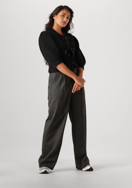 Zwarte CO'COUTURE Trui CORALIE CC BOW RIB CARDIGAN - large