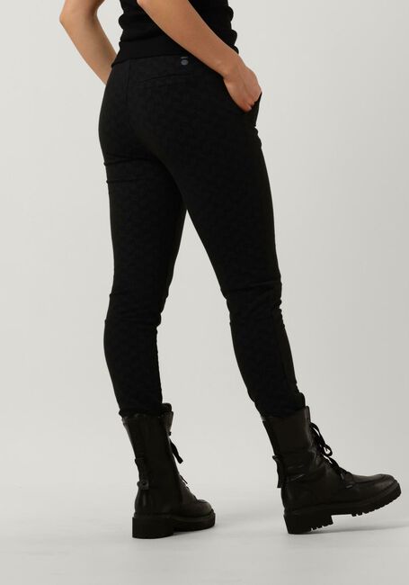 Zwarte 10DAYS Joggingbroek CROPPED JOGGER MONOGRAM - large