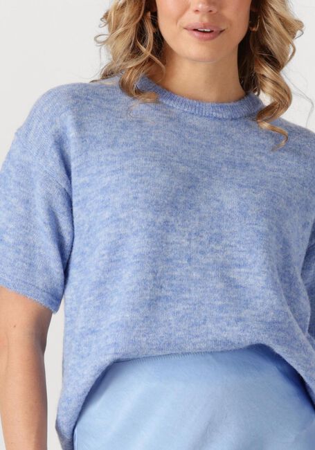 SELECTED FEMME T-shirt SLFMALINE-LILIANA 2/4 KNIT O-NECK Bleu clair - large