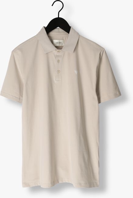 PURE PATH Polo SHORTSLEEVE POLO WITH CHEST PRINT Sable - large