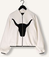 Witte ALIX THE LABEL Jack LADIES WOVEN BULL BOMBER Witte ALIX THE LABEL Jack LADIES WOVEN BULL BOMBER - medium