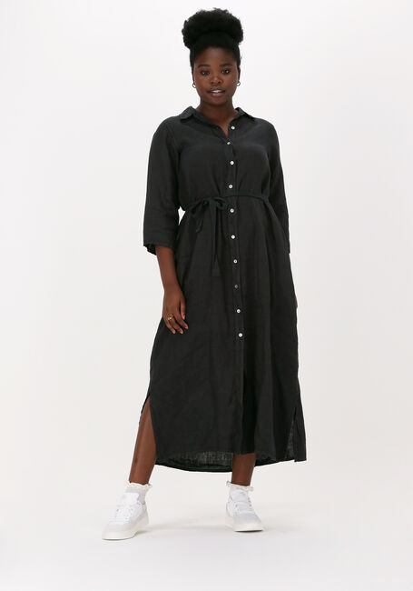 BY-BAR Robe midi IRENE LINEN DRESS en noir - large