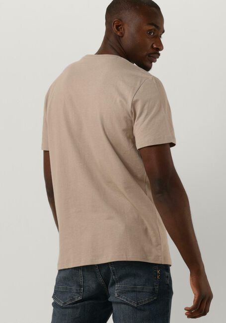 SELECTED HOMME T-shirt SLHPAN LINEN SS O-NECK en beige - large