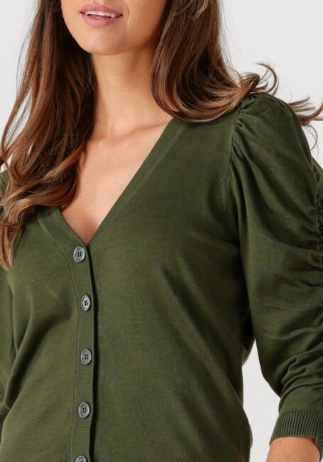 Donkergroene MINUS Vest SEANA KNIT CARDIGAN - large