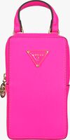 Roze GUESS Portemonnee MOBILE POUCH KEYCHAIN - medium