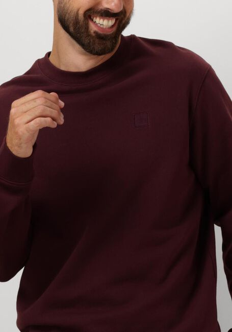 SCOTCH & SODA Pull ESSENTIAL LOGO BADGE CREW en rouge - large