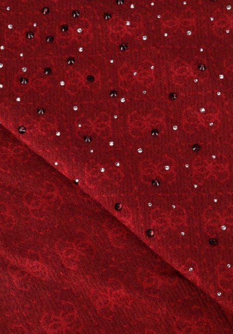 Rode GUESS Sjaal JEWELS 65X180CM JACQUARD SCARF - large