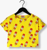 Gele CARLIJNQ T-shirt POPSICLE - FRILLED SHIRT