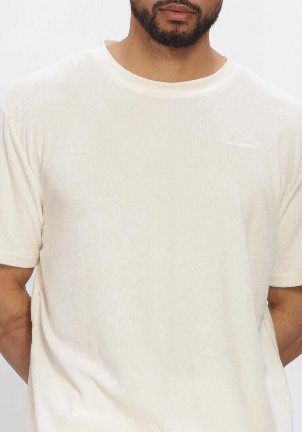 ANERKJENDT T-shirt AKVILLADS FROTTE T &Eacute;cru - large