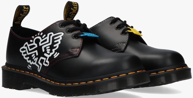 DR MARTENS Chaussures à lacets 1461 KEITH HARING en noir - large