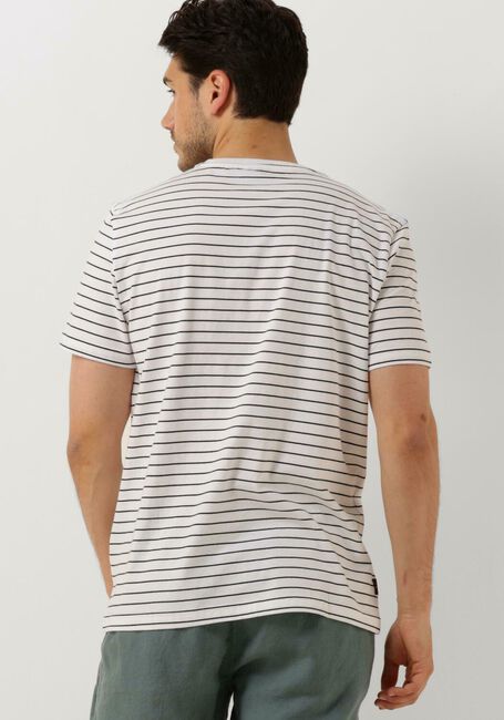 PME LEGEND T-shirt SHORT SLEEVE R-NECK YARN DYED STRIPE JERSEY Écru - large