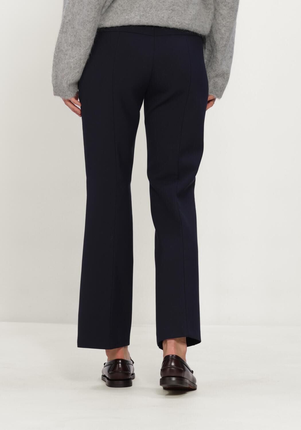 CAMBIO FARAH WOOL SUBSTITUTE DOUBLE Pantalons Bleu fonc&eacute; - large
