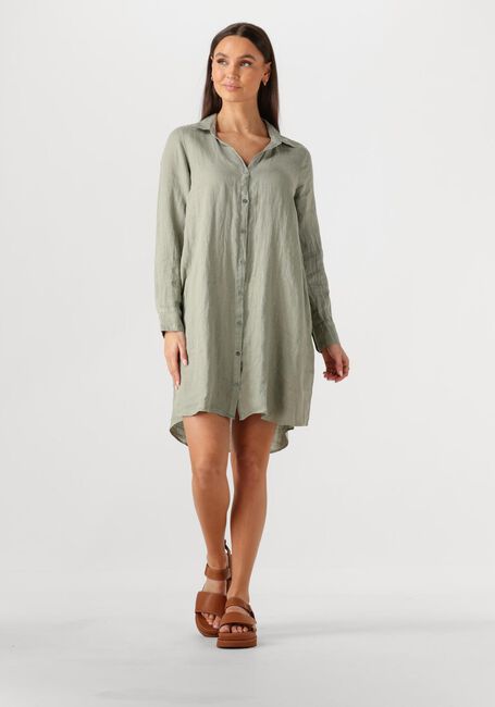 MOS MOSH Mini robe MMRIELLE LINEN DRESS en vert - large