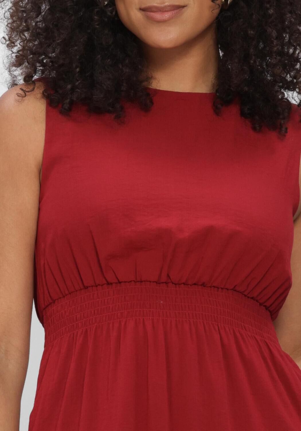 Bordeaux MSCH COPENHAGEN Midi jurk MSCHDARIA SL DRESS - large