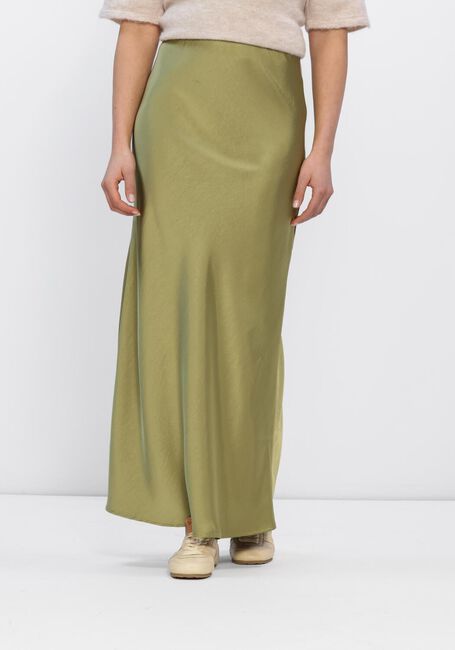 NEO NOIR Jupe maxi VICKY HEAVY SATEEN SKIRT Olive - large